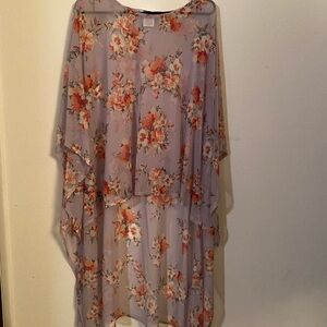 Chaus Floral Sheer Top